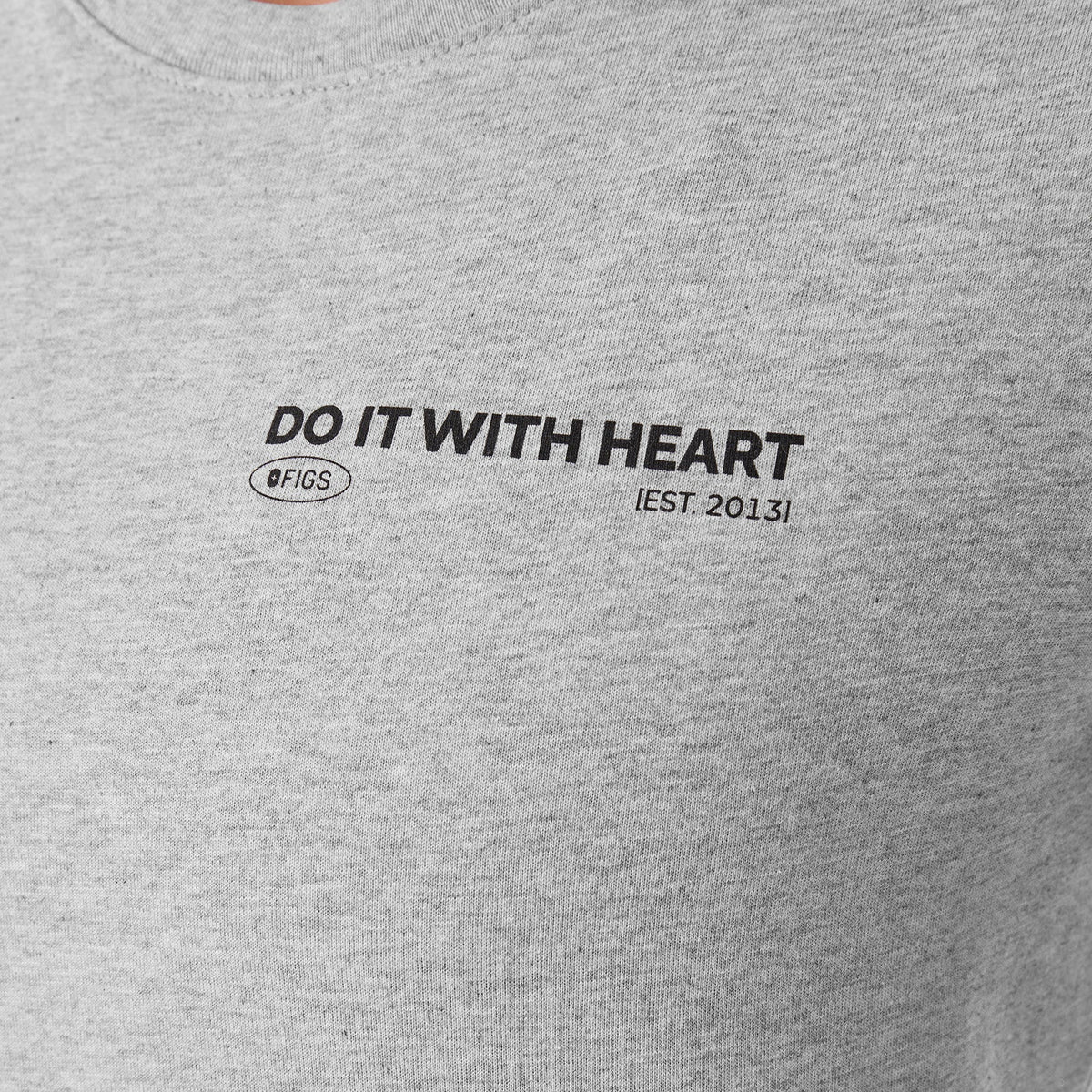 Do It With Heart Long-Sleeve Tee - Heather Grey