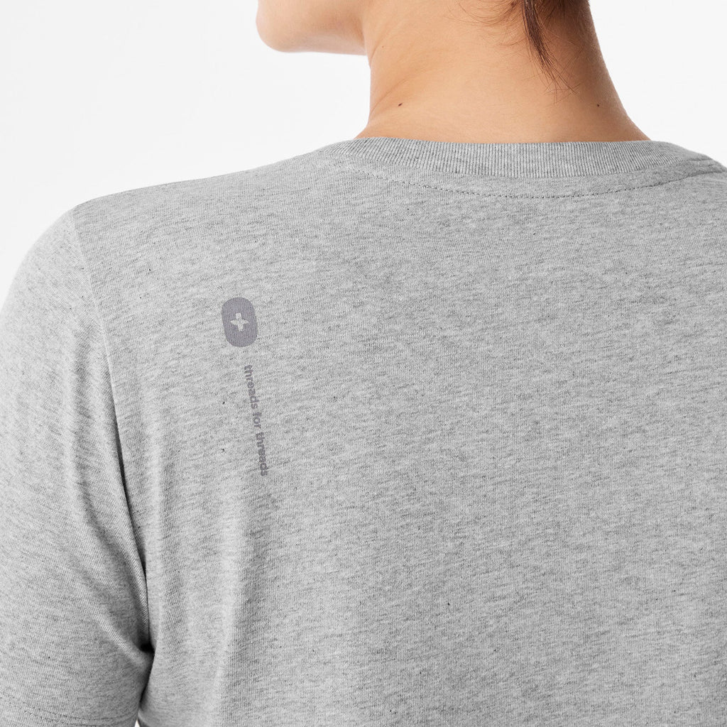 Awesome Humans Wear FIGS Short-Sleeve Tee - Heather Grey
