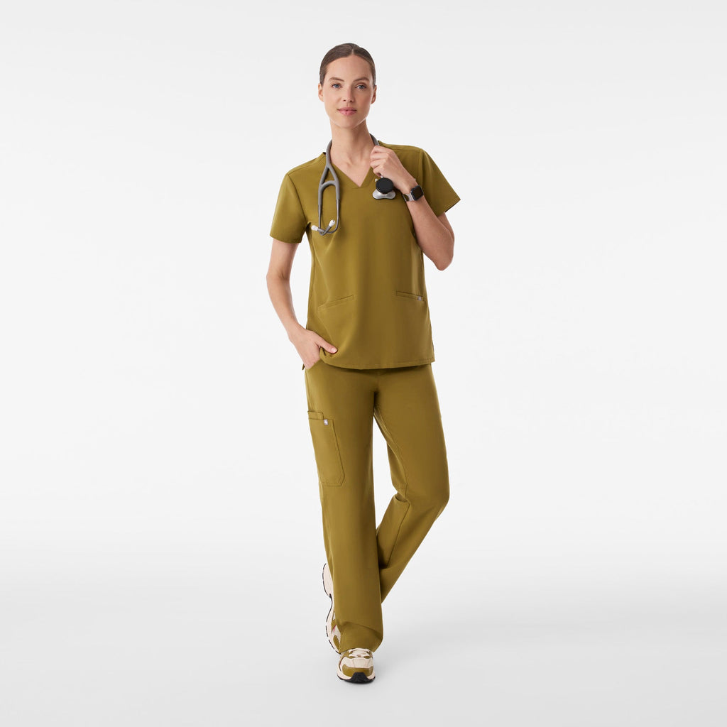 Casma Scrub Top™ - Martini Olive