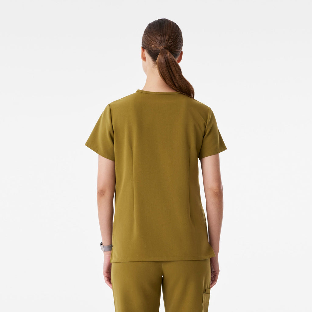 Casma Scrub Top™ - Martini Olive