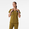Catarina Scrub Top™ - Martini Olive