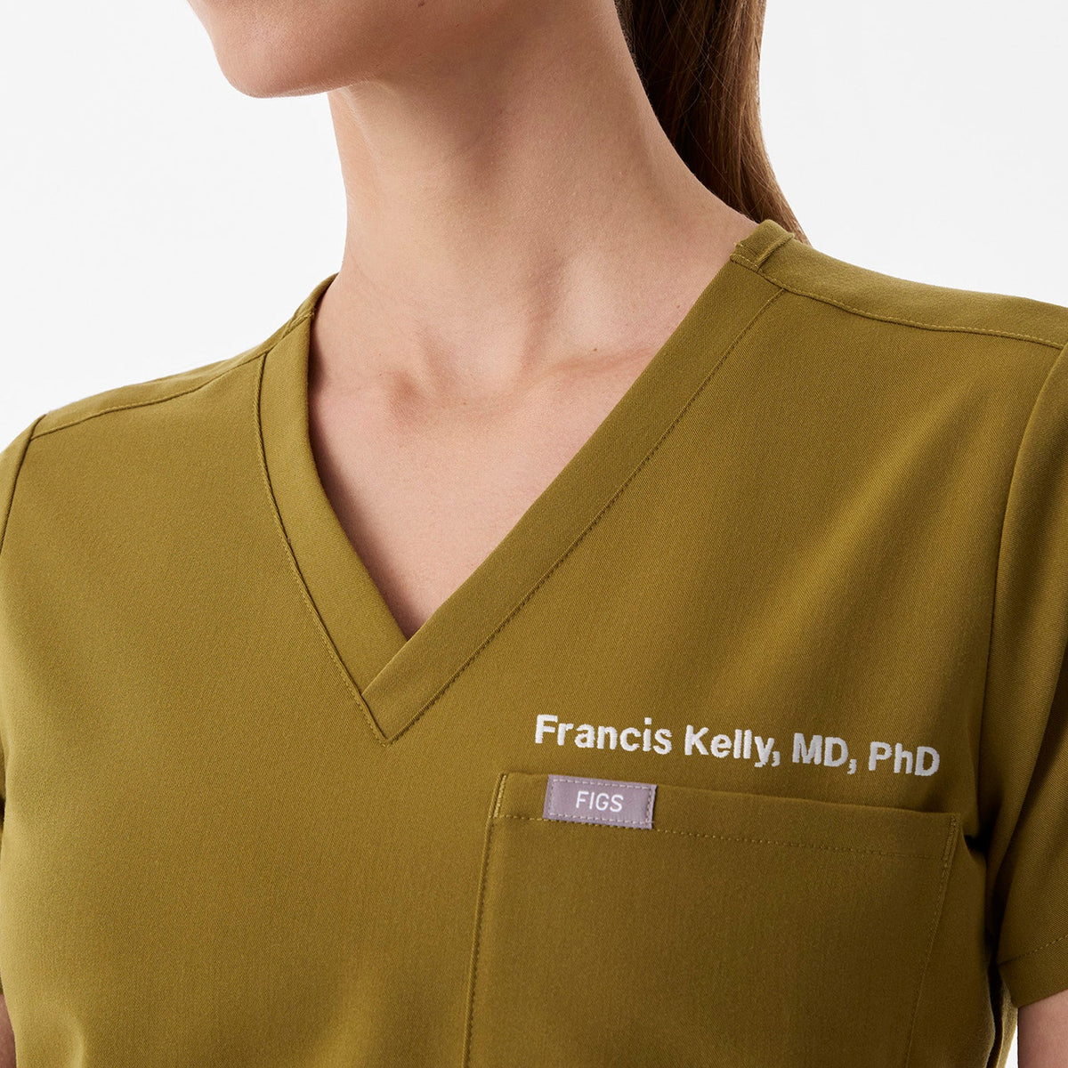 Catarina Scrub Top™ - Martini Olive