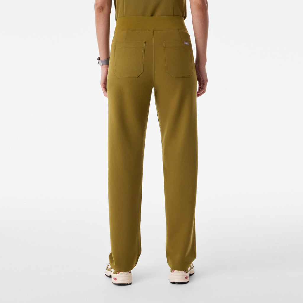 Livingston High-Rise Straight-Leg Scrub Pant™ - Martini Olive