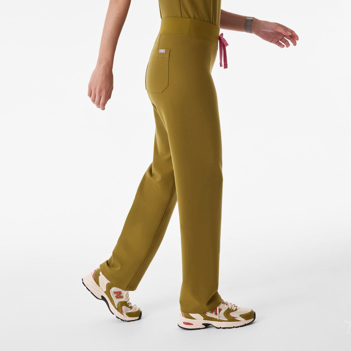 Livingston High-Rise Straight-Leg Scrub Pant™ - Martini Olive