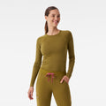 Salta Seamless Long-Sleeve Underscrub - Martini Olive