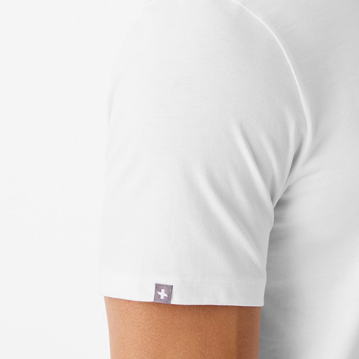 Awesome Humans Wear FIGS Short-Sleeve Tee - Optic White
