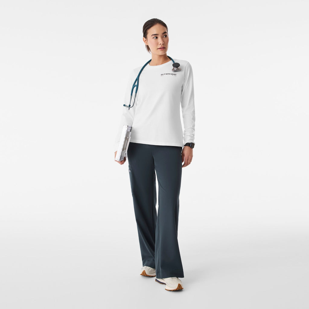 Do It With Heart Long-Sleeve Tee - Optic White