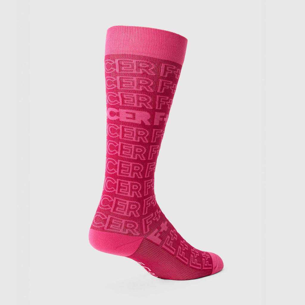 FIGS Compression Socks - F Cancer/Dark F*ing Pink
