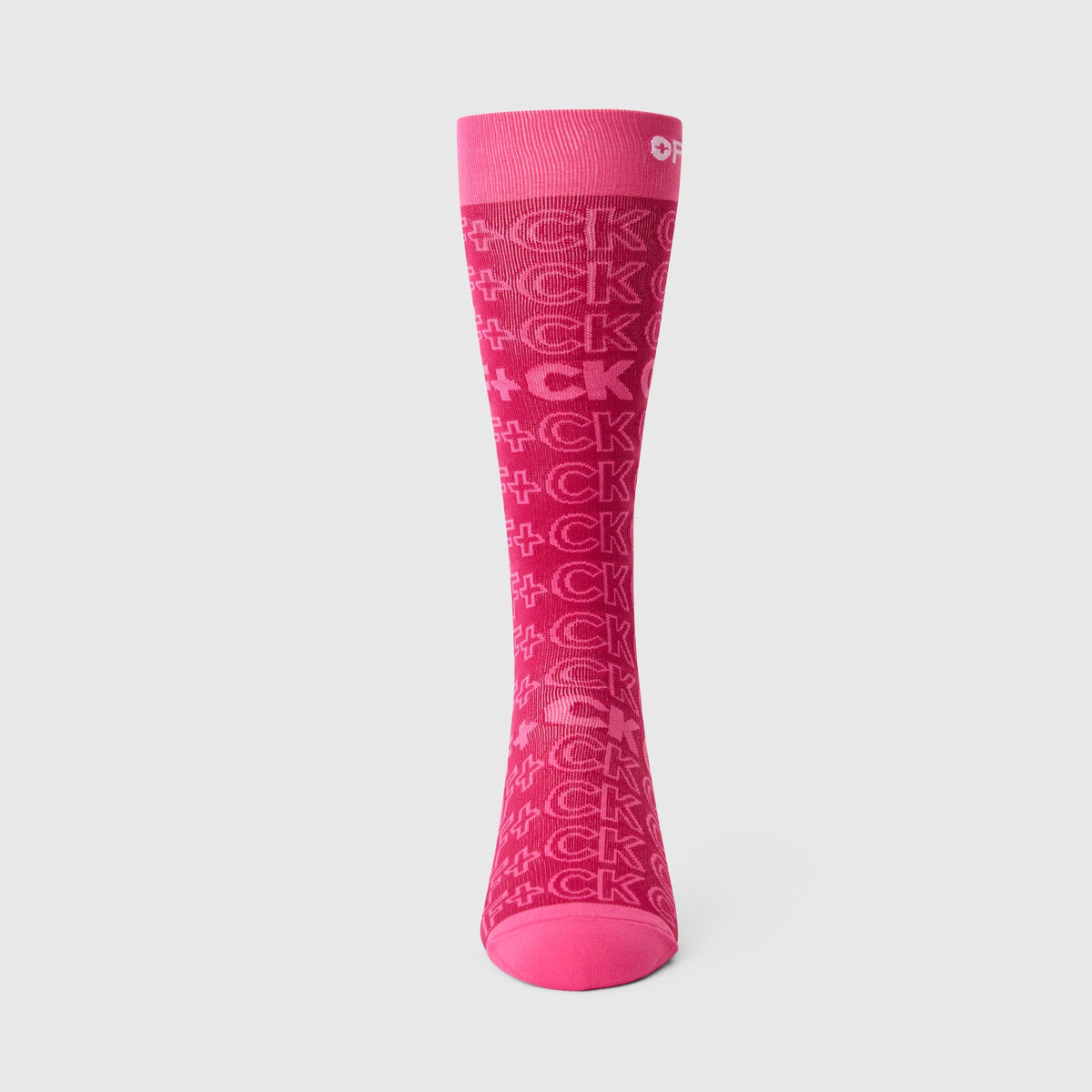 FIGS Compression Socks - F Cancer/Dark F*ing Pink