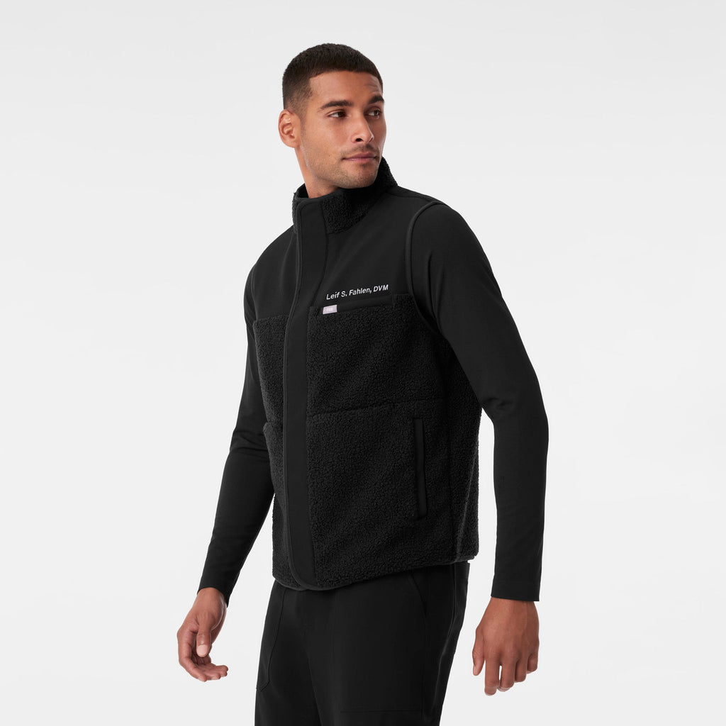Bouclé Vest - Black