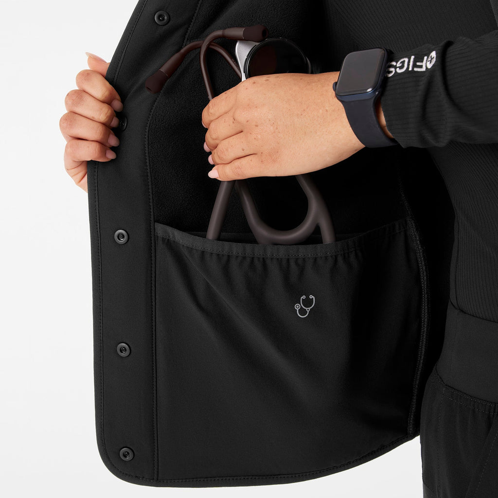 Bouclé Vest - Black