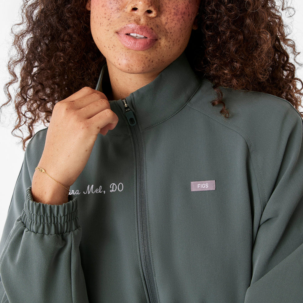 Sydney Cropped Scrub Jacket - Bonsai