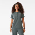 Florence Henley Short-Sleeve Scrub Top - Bonsai