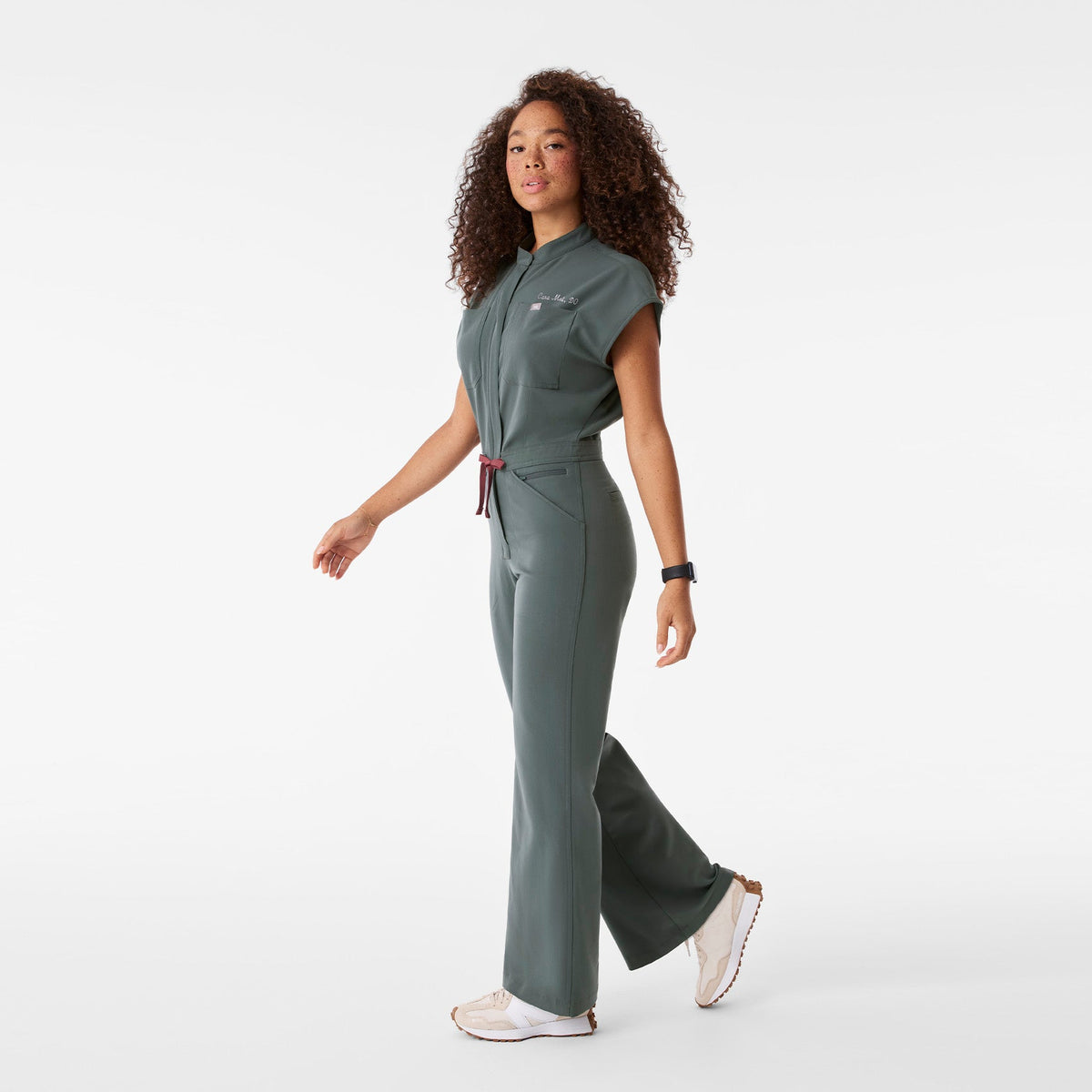 Rafaela Wide-Leg ScrubJumpsuit™ - Bonsai