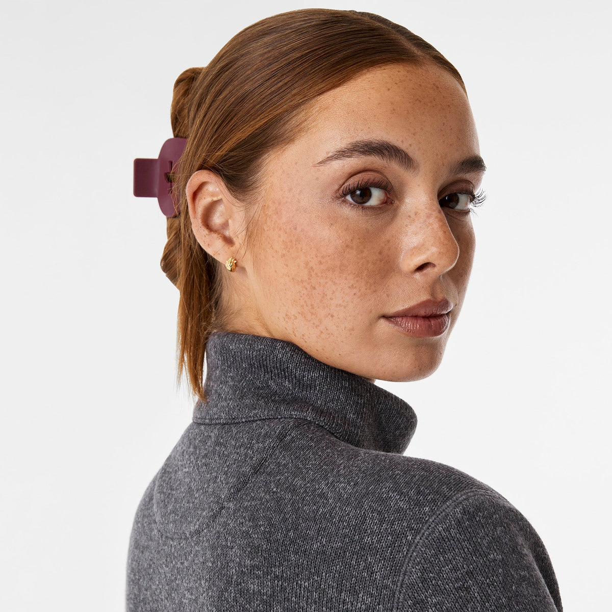 FIGS Mini Claw Clip - Burgundy