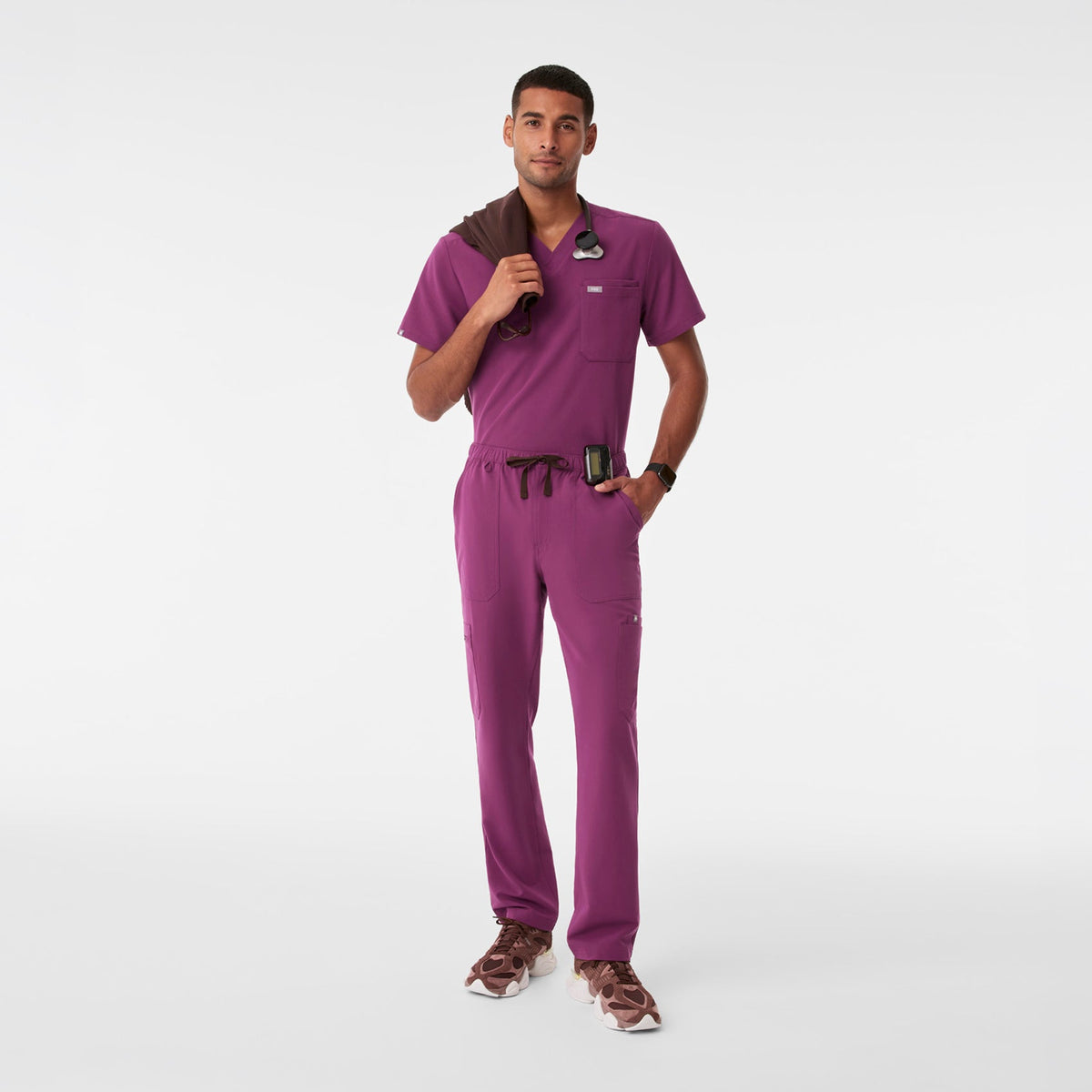 Cairo Straight-Leg Scrub Pant™ - Dark Açaí