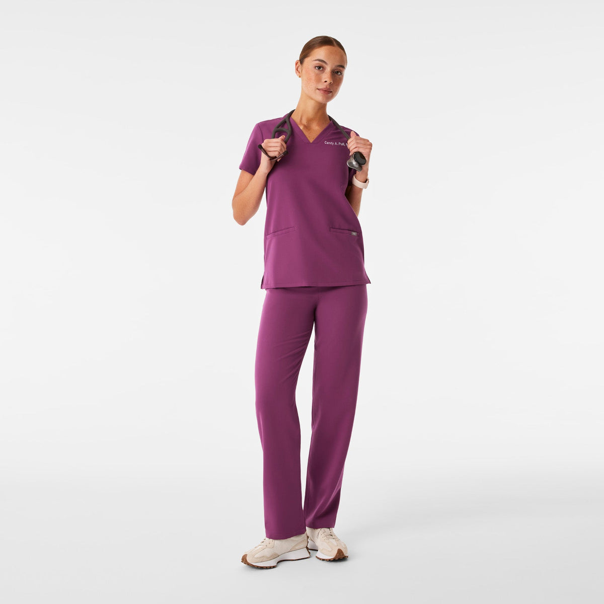 Casma Scrub Top™ - Dark Açaí
