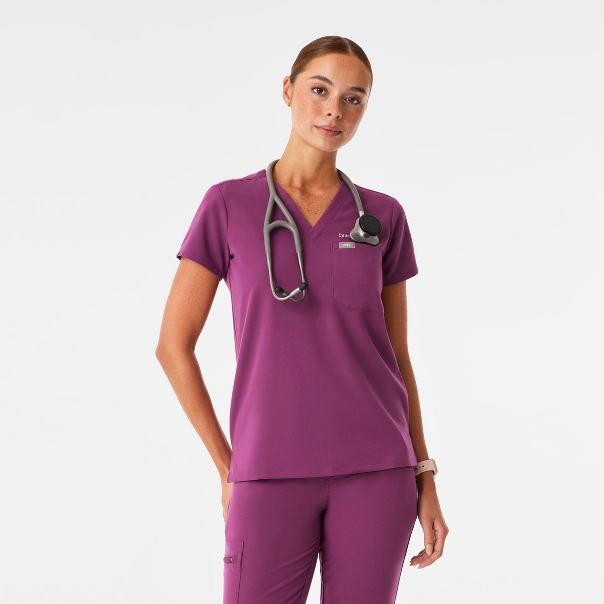 Catarina Scrub Top™ - Dark Açaí