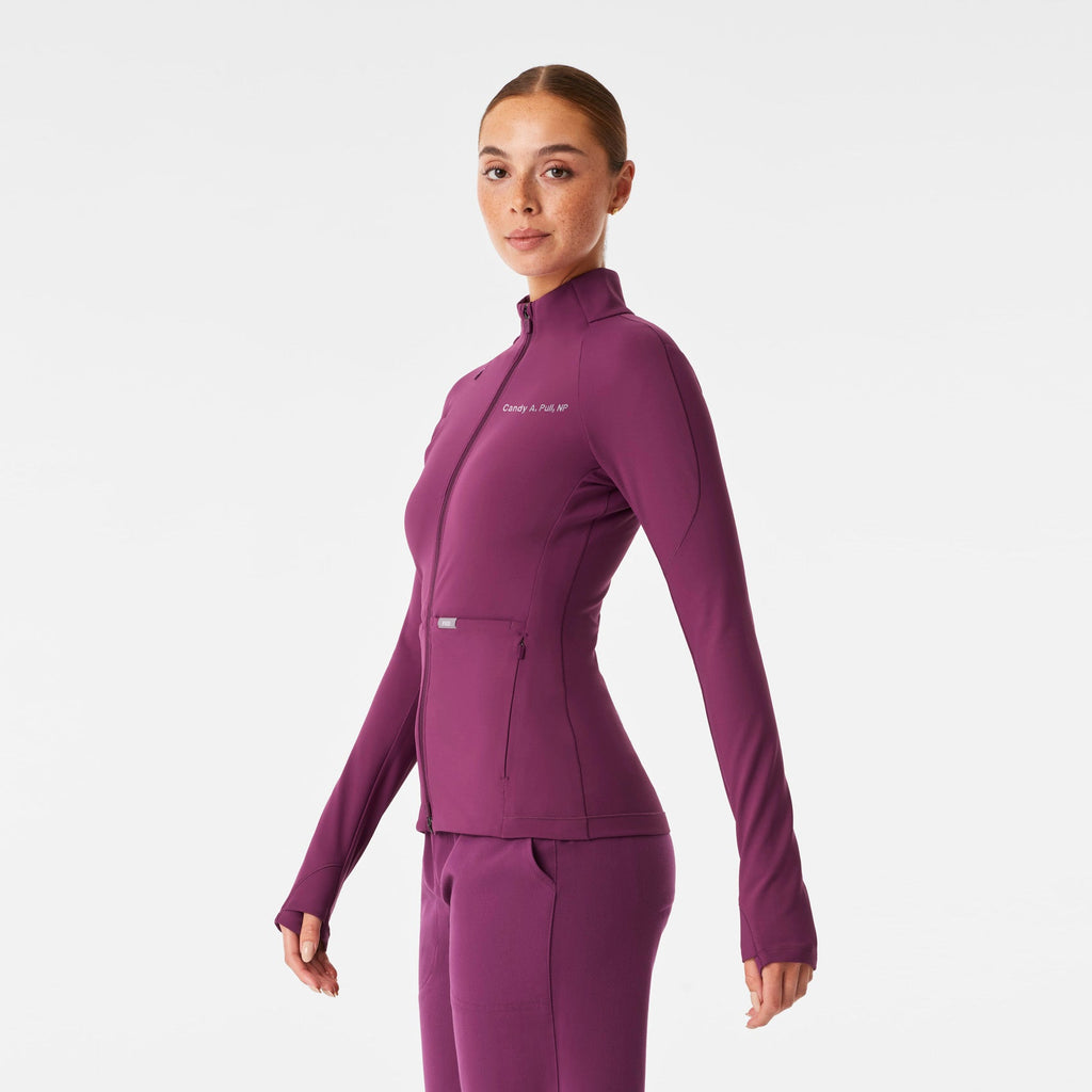 ContourKnit Scrub Jacket™ - Dark Açaí