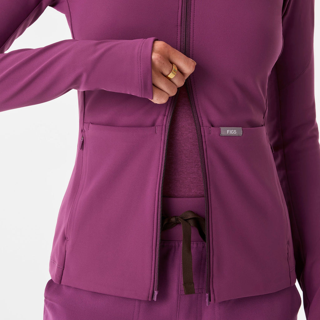 ContourKnit Scrub Jacket™ - Dark Açaí