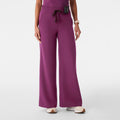 Allison High-Rise Ultra-Wide-Leg Scrub Pant - Dark Açaí