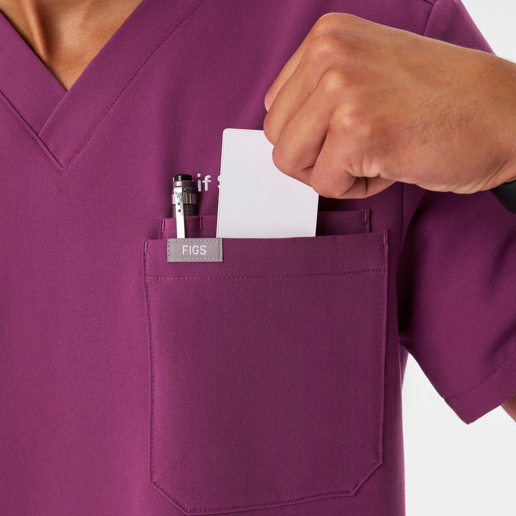 Leon Scrub Top™ - Dark Açaí