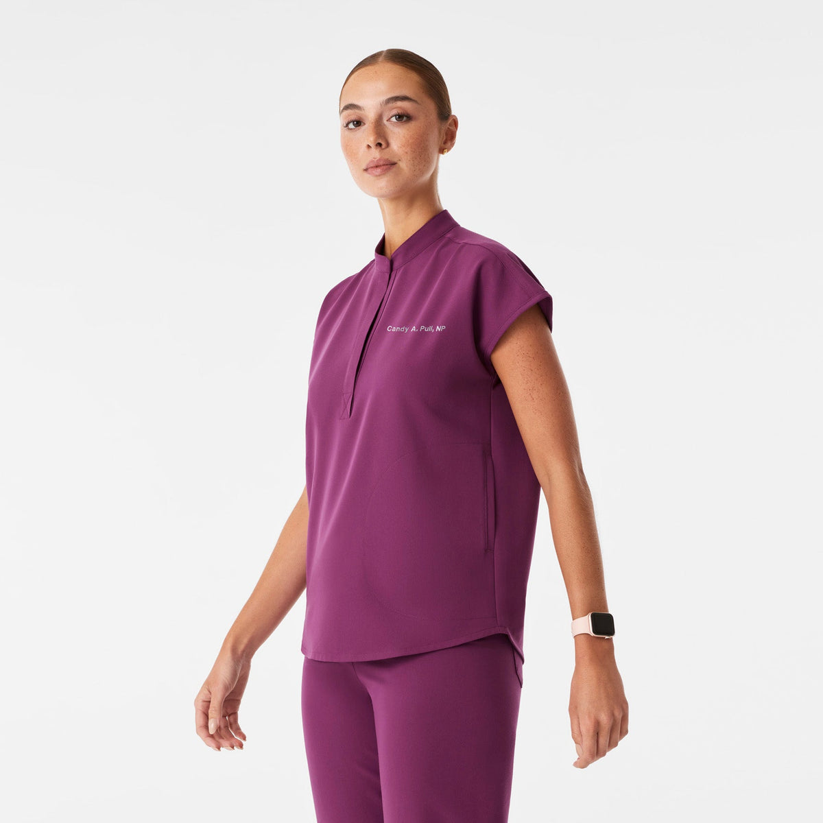 Rafaela Oversized Scrub Top™ - Dark Açaí