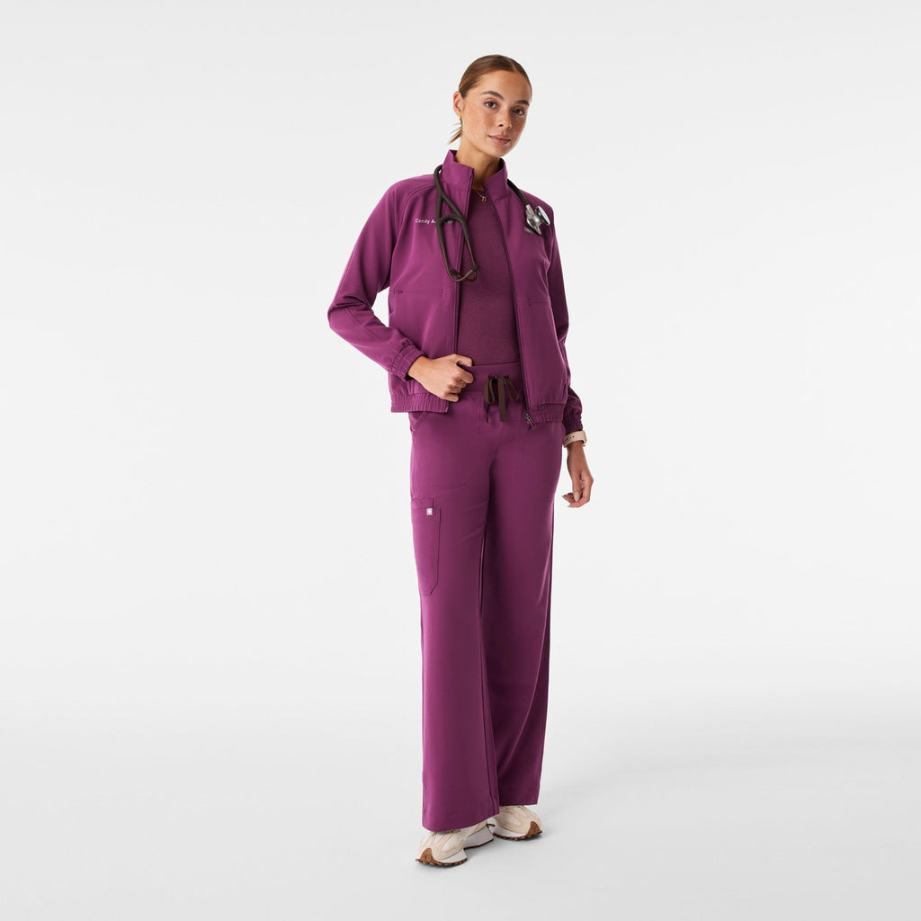 Sydney Scrub Jacket - Dark Açaí