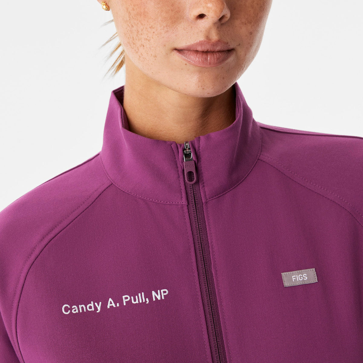 Sydney Scrub Jacket - Dark Açaí