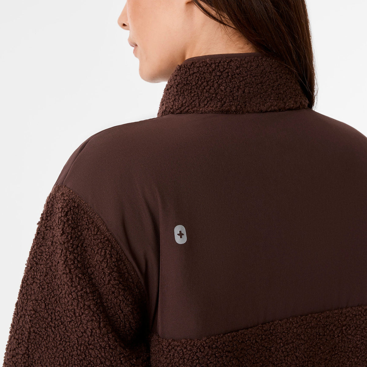 Bouclé Long Coat - Espresso