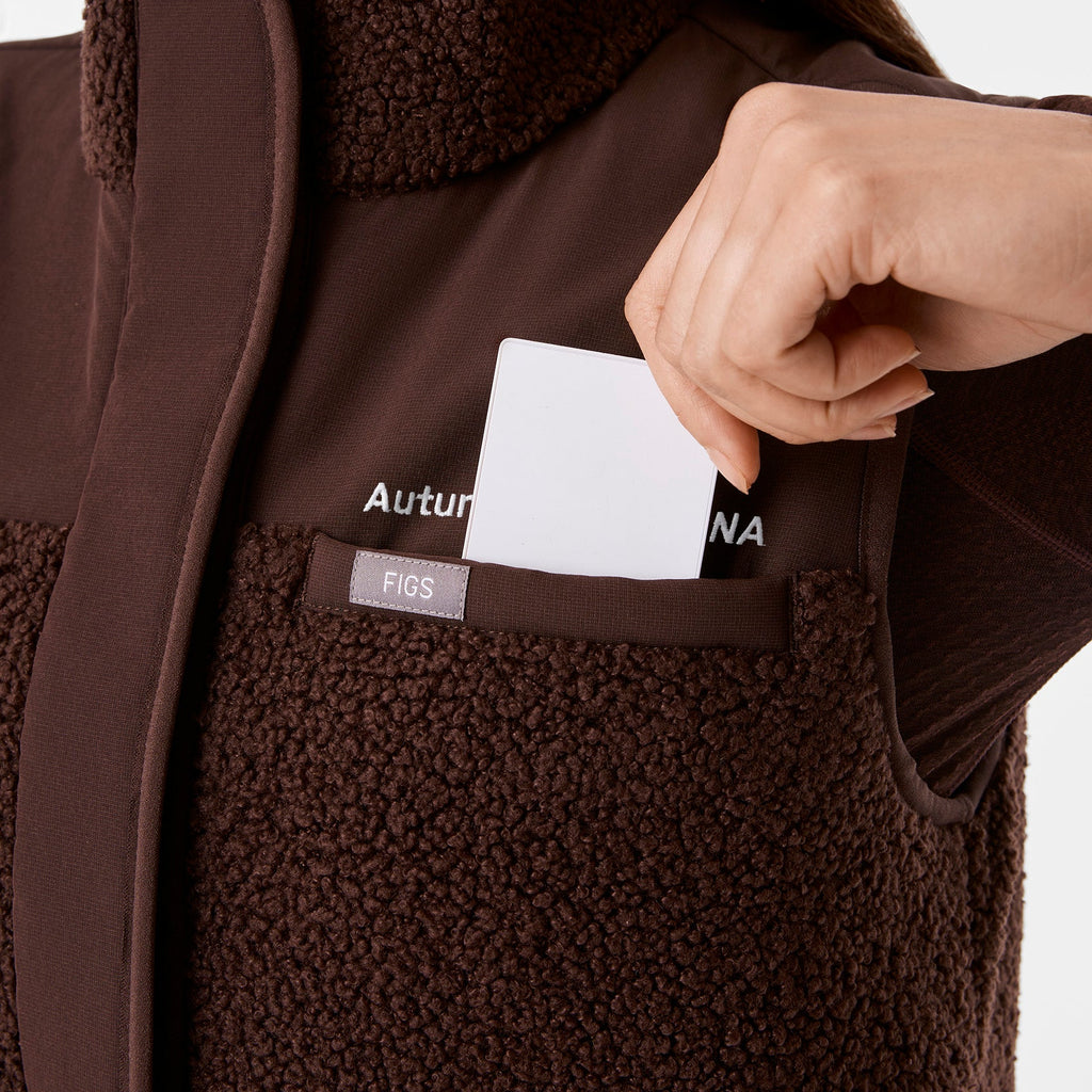 Bouclé Vest - Espresso