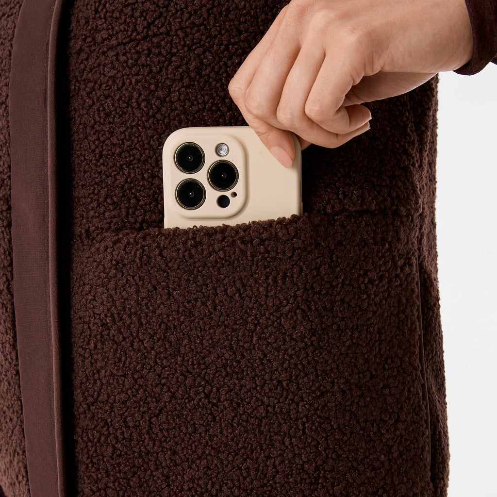 Bouclé Vest - Espresso