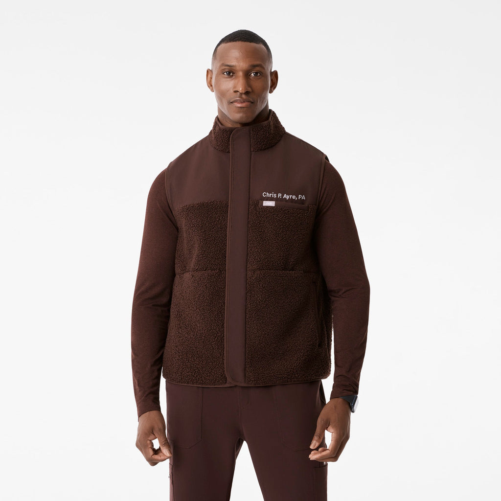 Bouclé Vest - Espresso