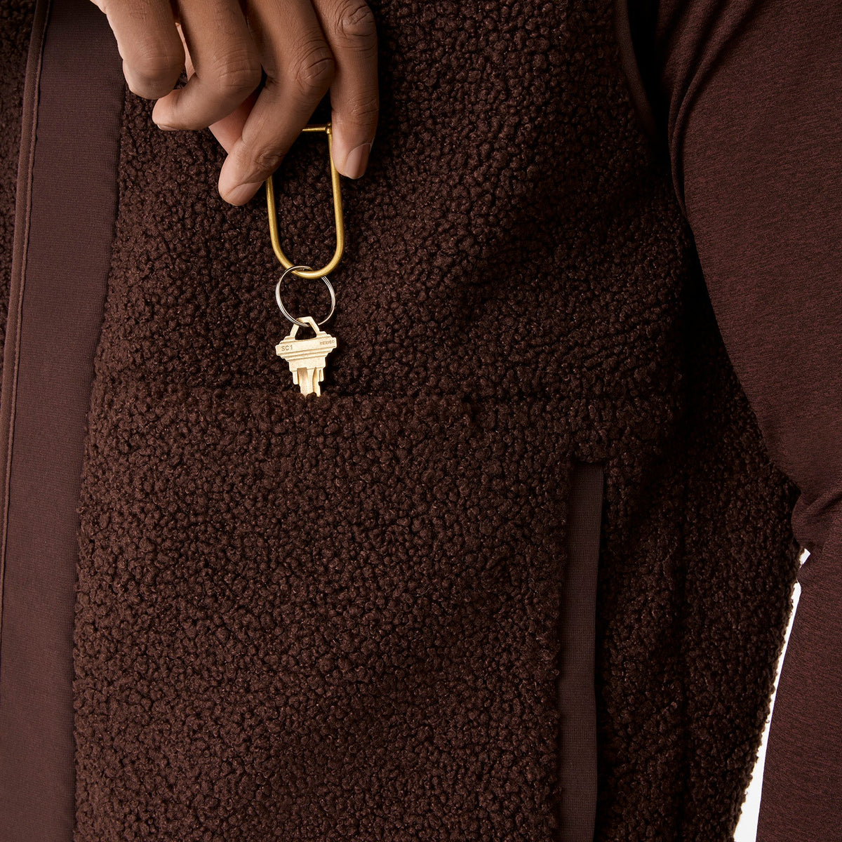 Bouclé Vest - Espresso