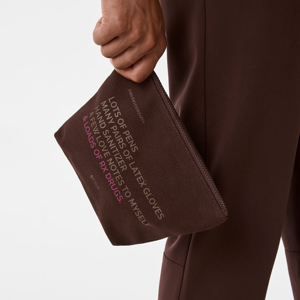 FIGS Canvas Pouch - Espresso