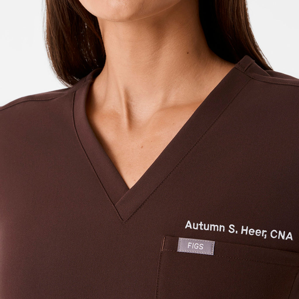 Catarina Scrub Top™ - Espresso