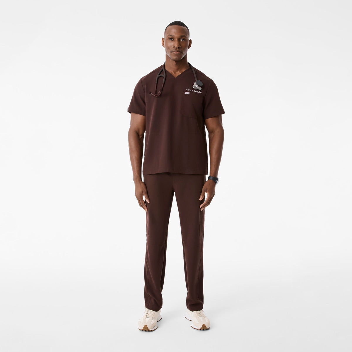 Chisec Scrub Top™ - Espresso