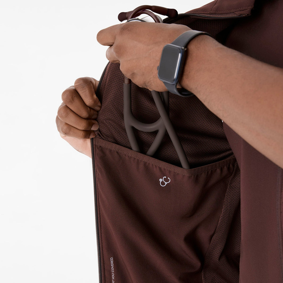 Cobaki Scrub Vest - Espresso