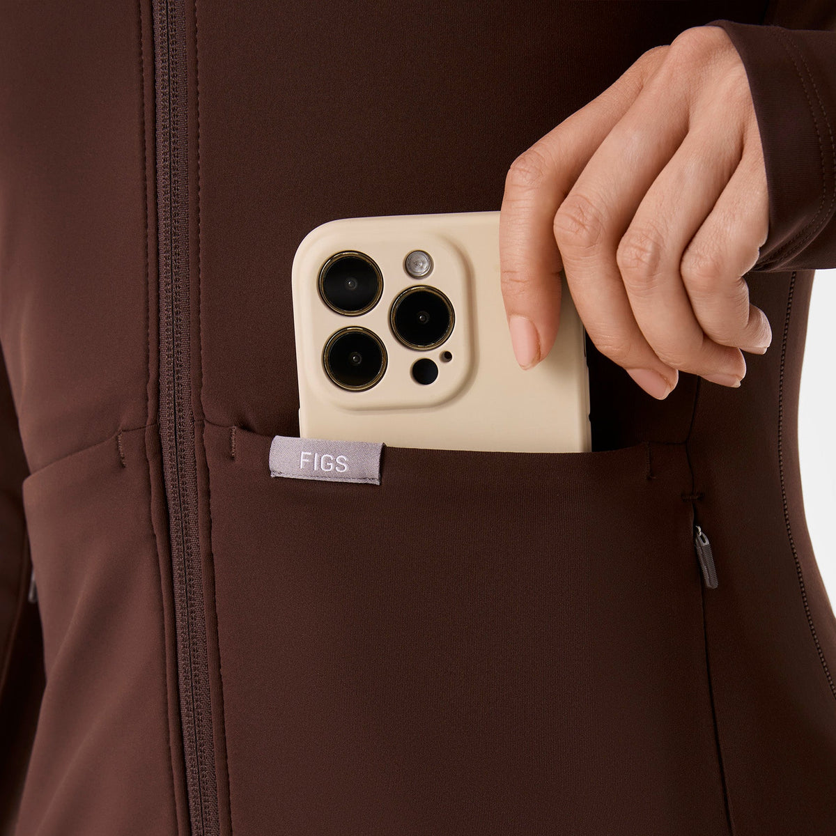 ContourKnit Scrub Jacket™ - Espresso