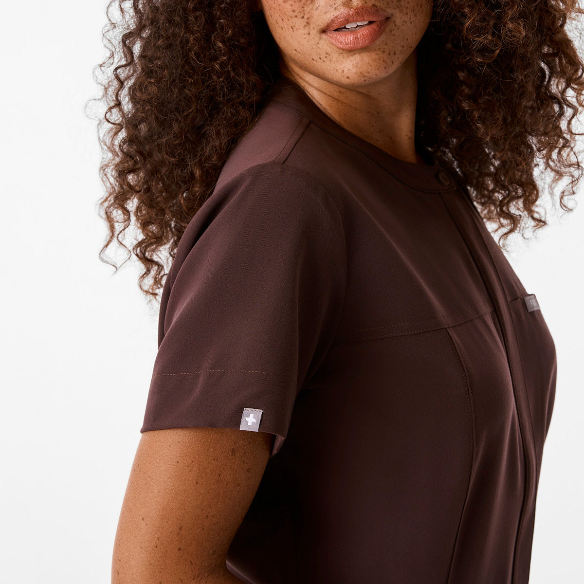 Gayle Short-Sleeve ScrubJumpsuit™ - Espresso