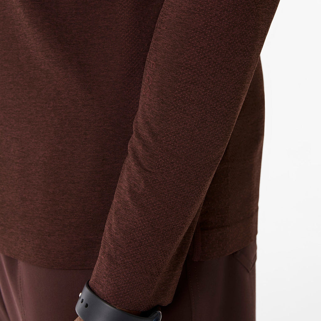 Makato Seamless Long-Sleeve Underscrub - Espresso