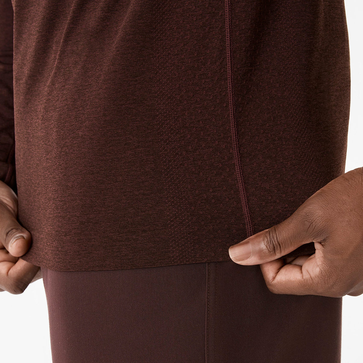 Makato Seamless Long-Sleeve Underscrub - Espresso