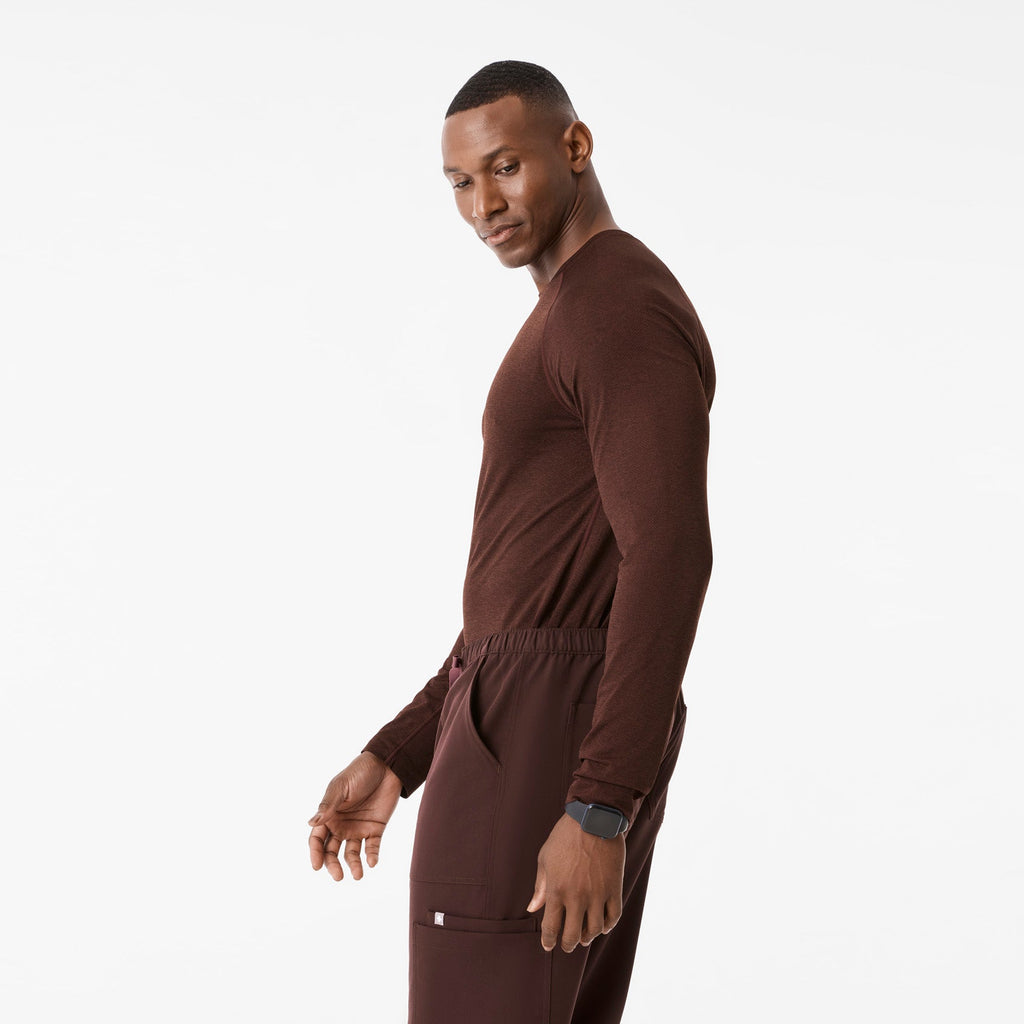 Makato Seamless Long-Sleeve Underscrub - Espresso
