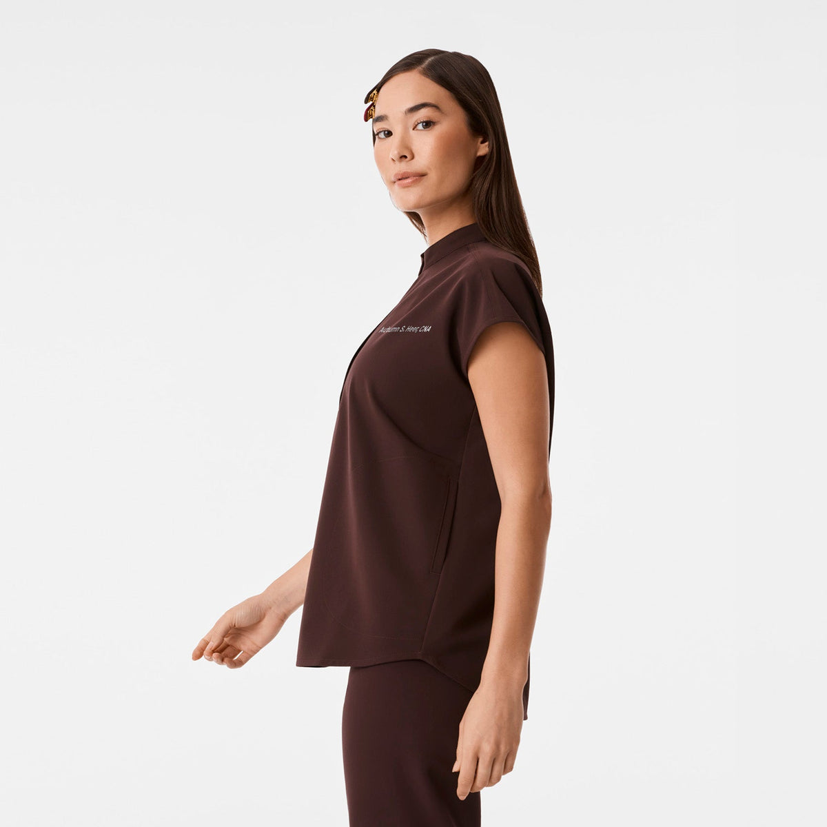 Rafaela Oversized Scrub Top™ - Espresso