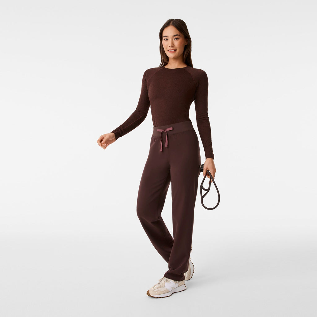 Salta Seamless Long-Sleeve Underscrub - Espresso