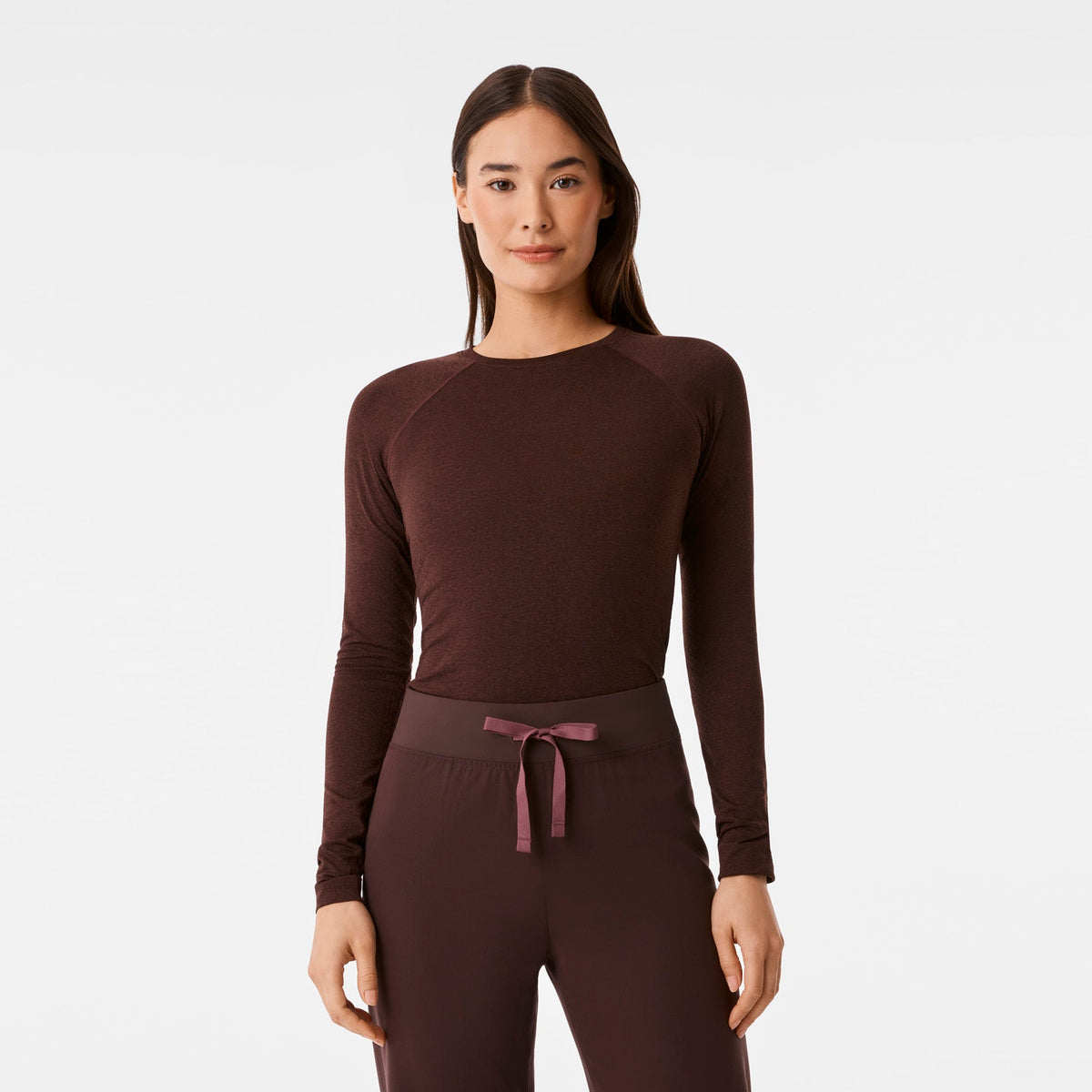 Salta Seamless Long-Sleeve Underscrub - Espresso
