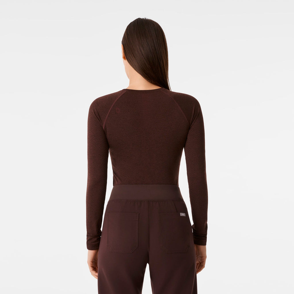 Salta Seamless Long-Sleeve Underscrub - Espresso