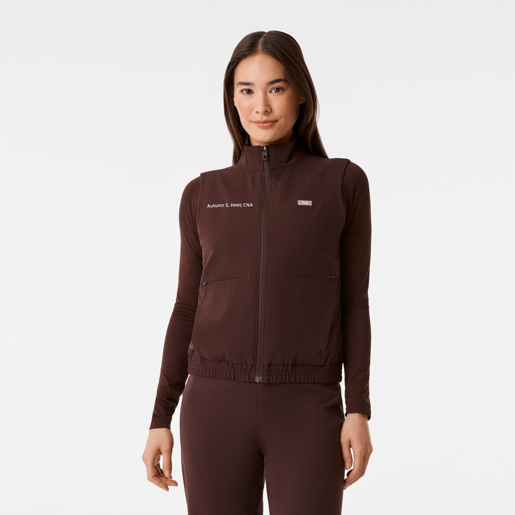 Sydney Scrub Vest - Espresso