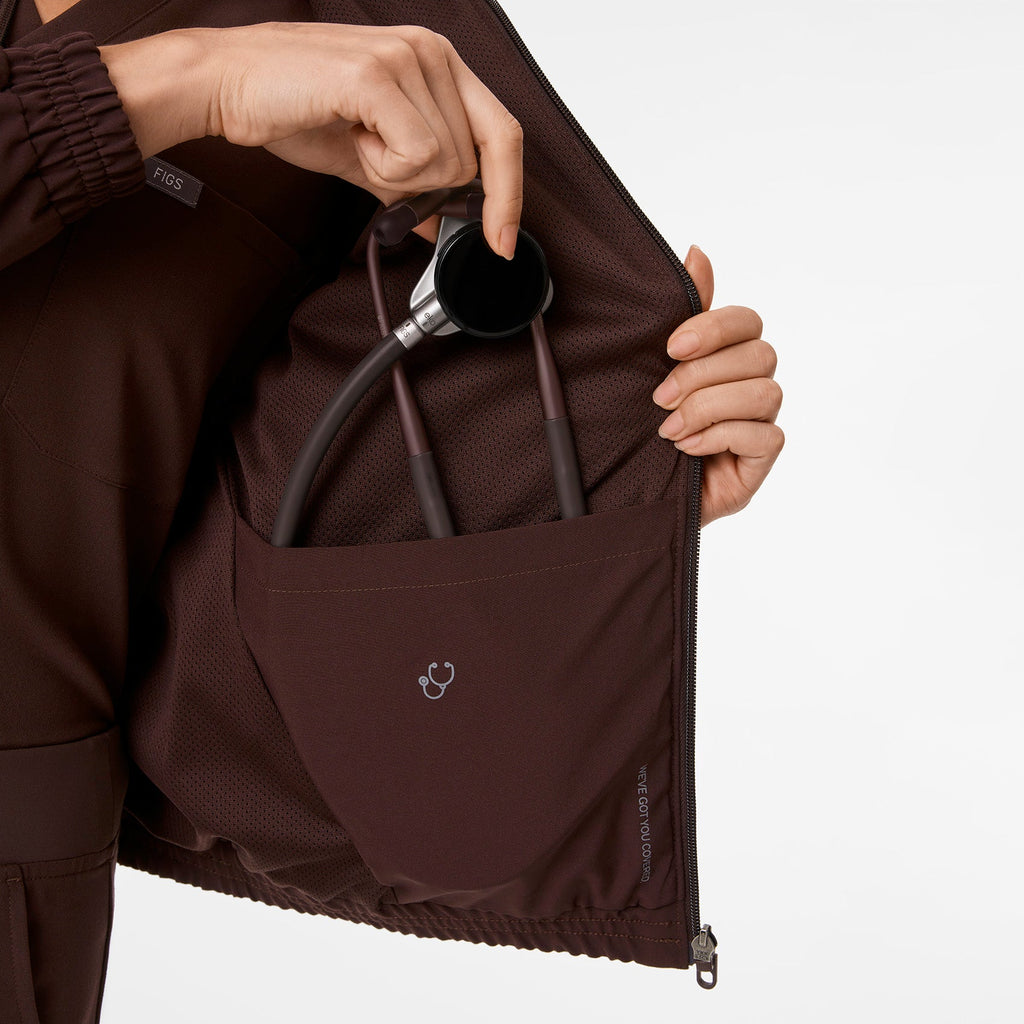 Sydney Scrub Jacket - Espresso