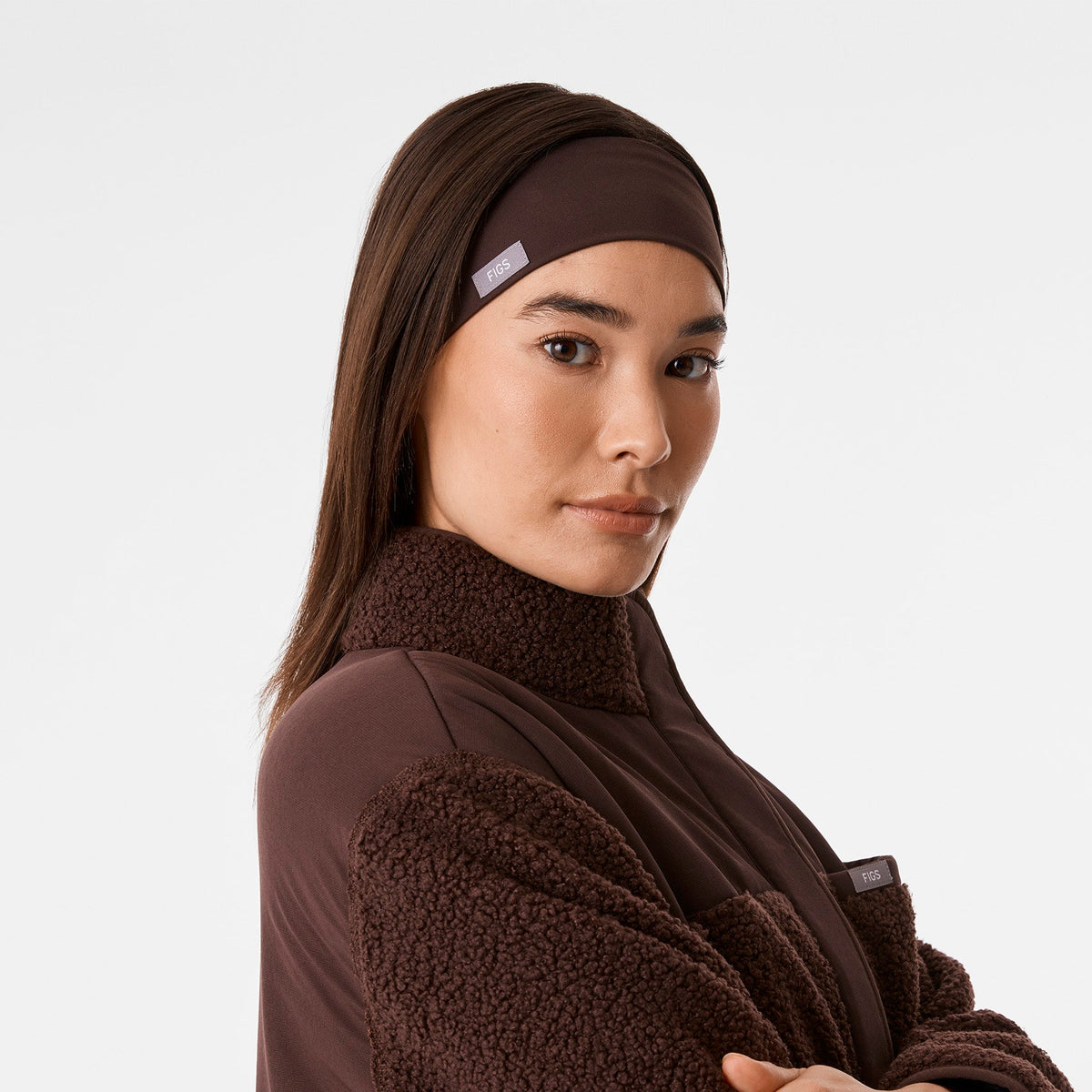 FIGS Cinched Headband - Espresso